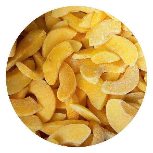 Newest high quality frozen IQF yellow peach slice